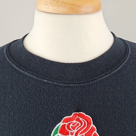 eXO Sports x Rose Bowl Vintage Embroidered Black Sweatshirt | Men's Small - Picture 16 of 16